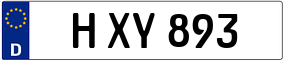 Trailer License Plate
